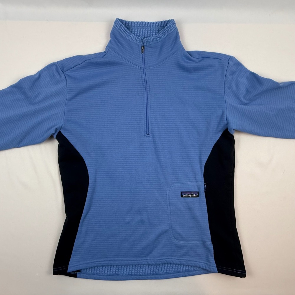 Patagonia R1 Regulator Polartec Fleece Half Zip Pullover Blue Womens Medium - Picture 2 of 13